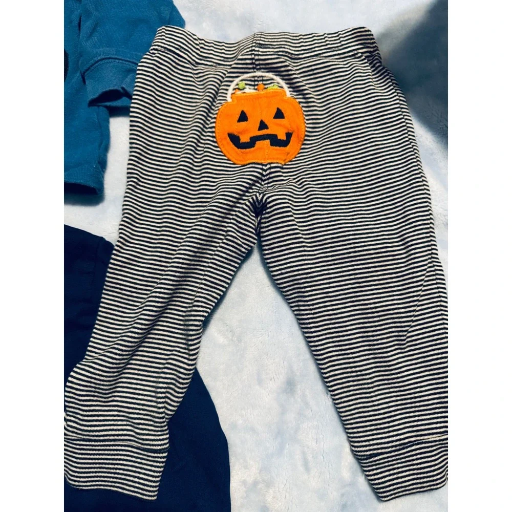 Carter's Falls Creek Kids 12M Toddler Boy 5-Piece Lot Dinosaur Dragon Pumpkin